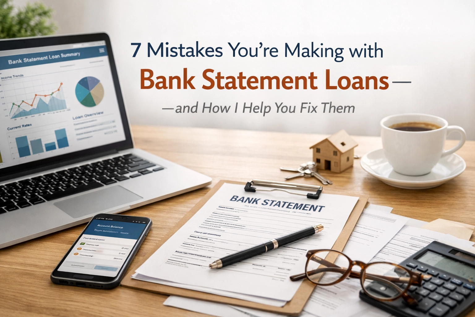 [HERO] 7 Mistakes You’re Making with Bank Statement Loans: and How I Help You Fix Them