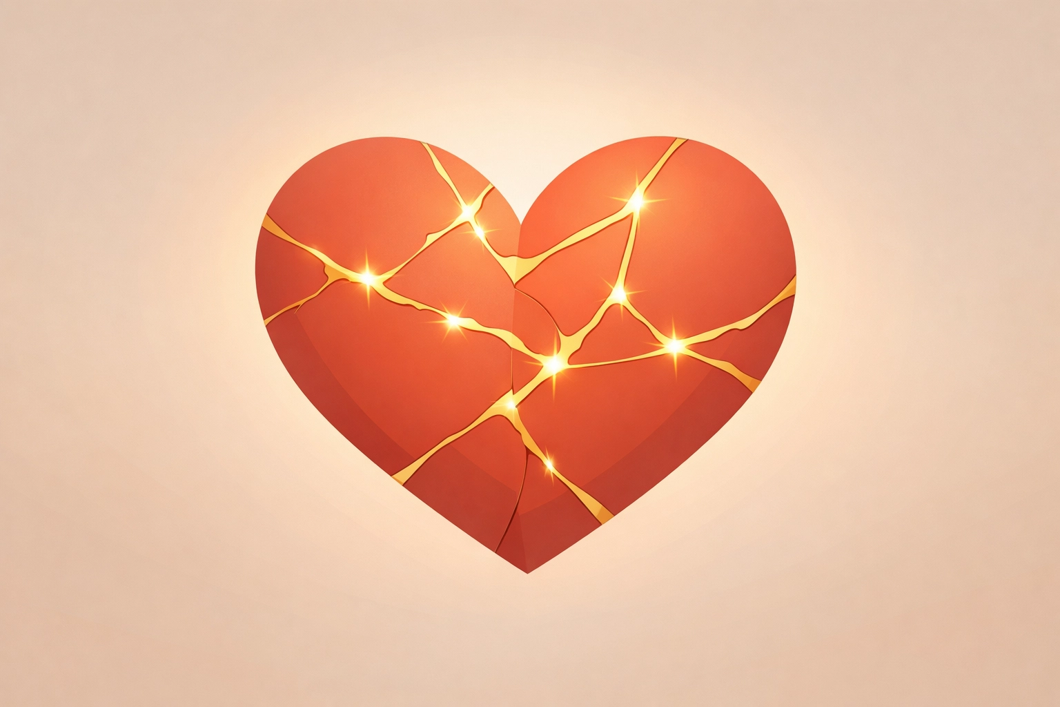 Heart divided showing bitterness transformed into forgiveness and healing