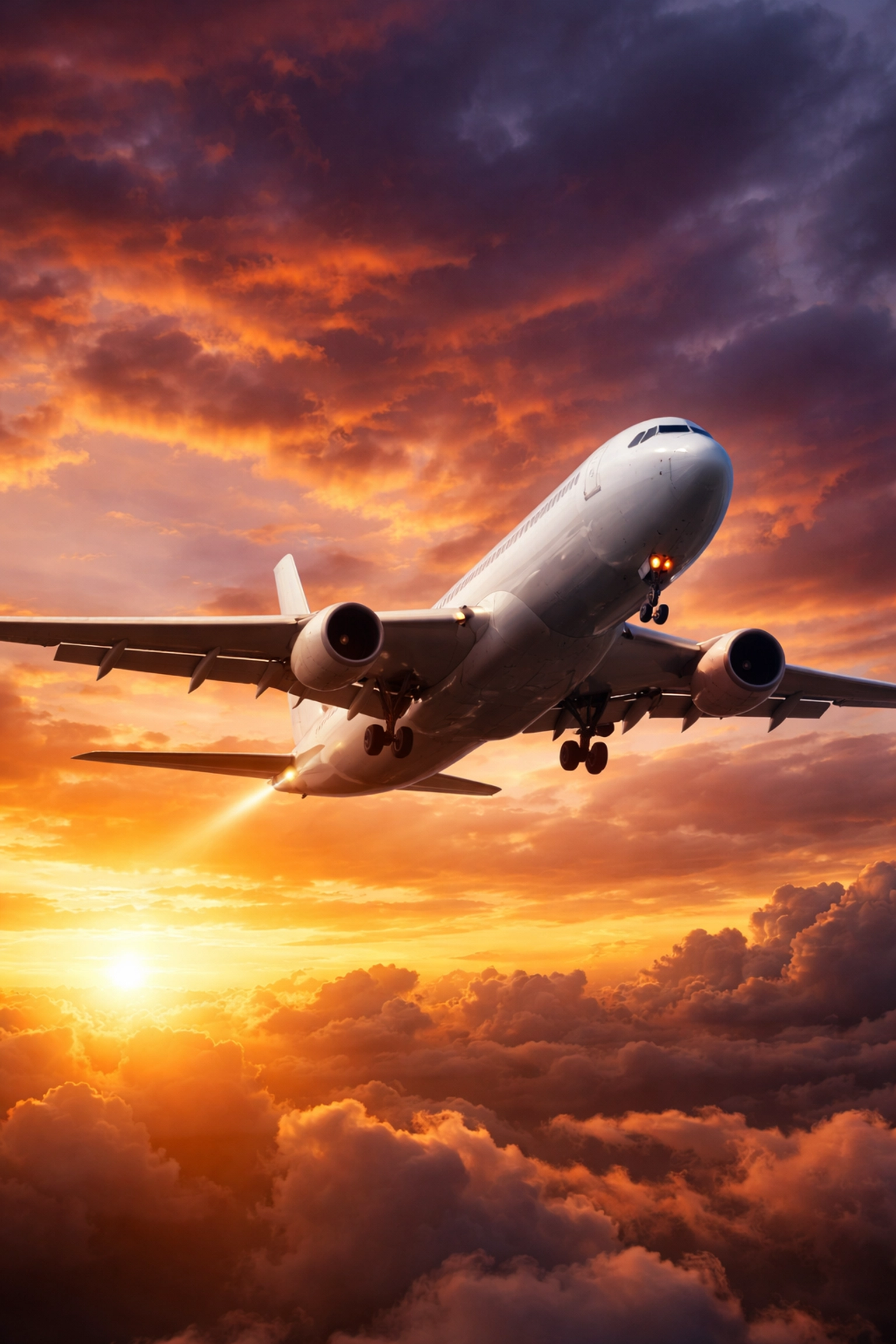 Cargo airplane flying at sunset, representing fast Houston to Nigeria air freight and express shipping services