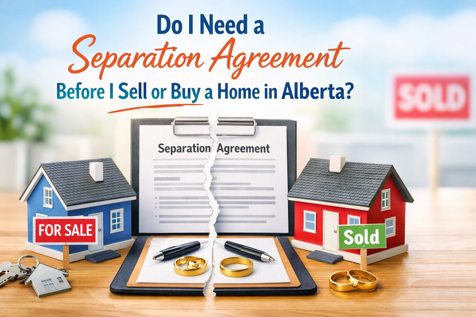 Do I Need a Separation Agreement Before I Sell or Buy a Home in Alberta?