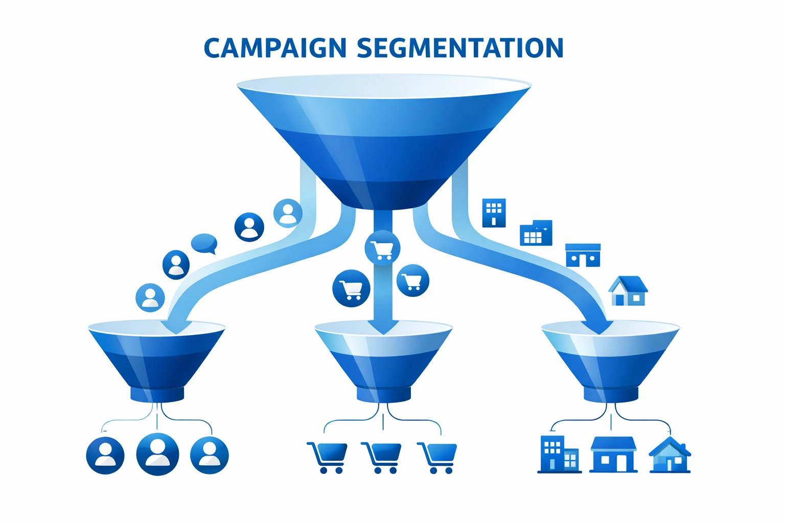 Google Ads bidding strategy flowchart showing ROAS target optimization structure