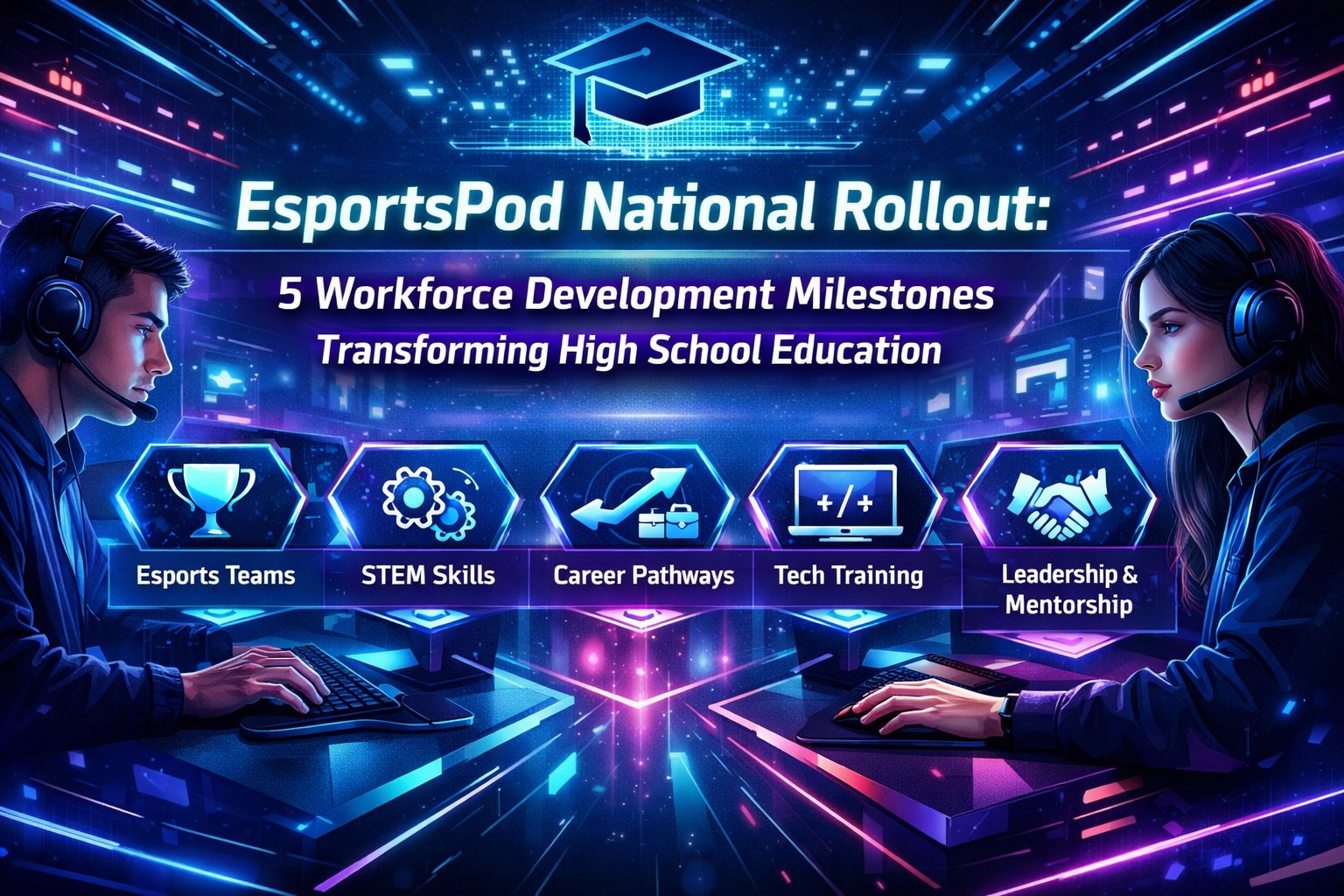 EsportsPod National Rollout: 5 Workforce Development Milestones Transforming High School Education