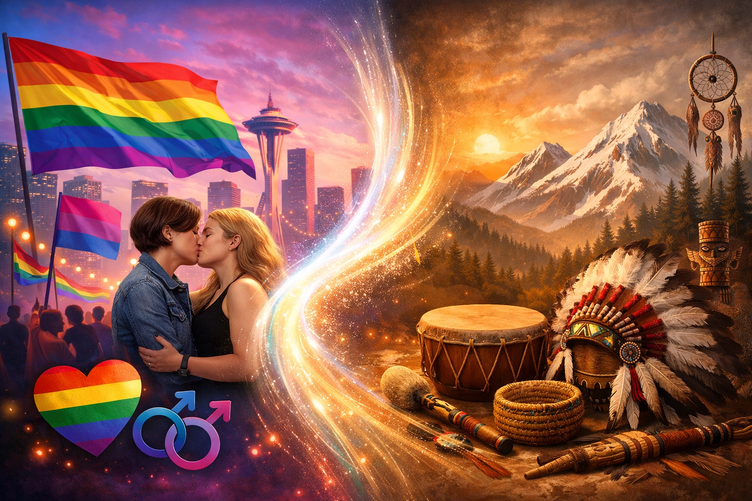 Contrast between Western LGBTQ+ identity concepts and indigenous cultural practices