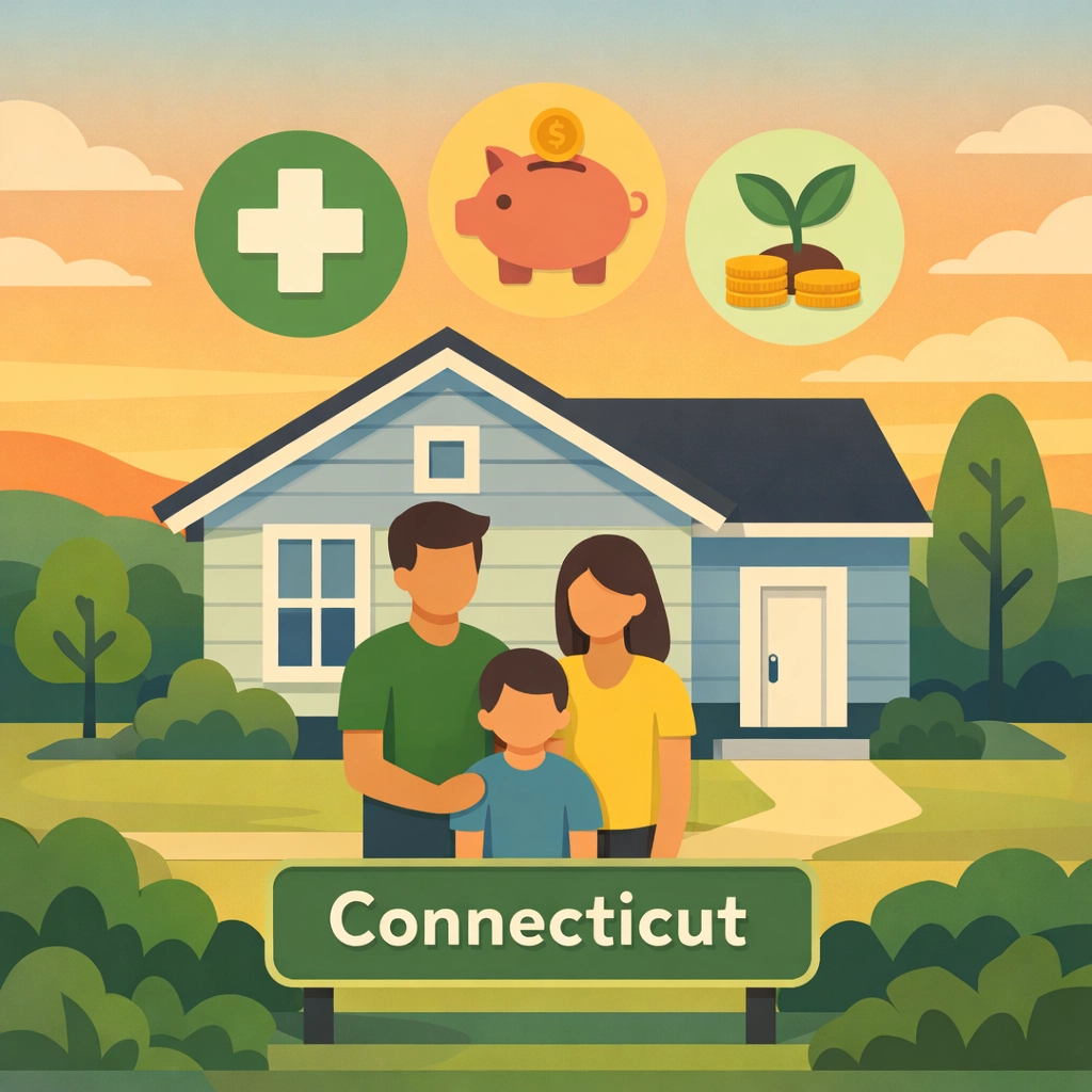 Connecticut family home with healthcare retirement and savings tax planning benefits