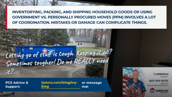 Dumpster on Driveway