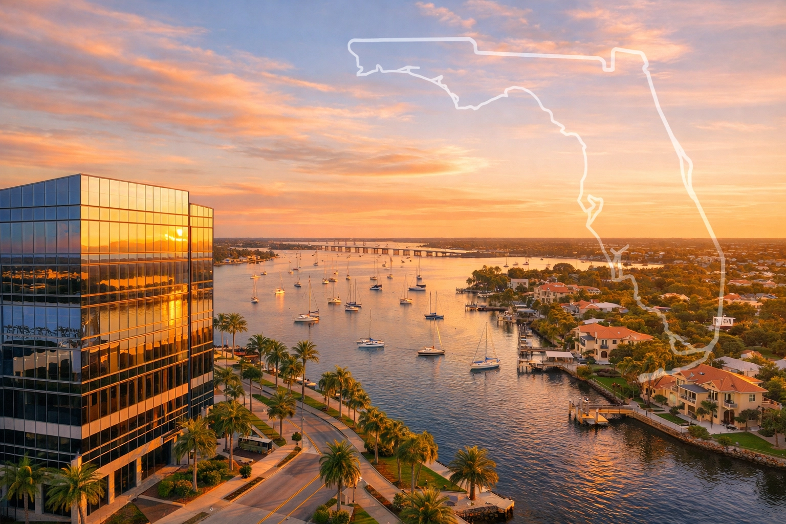 Stuart Florida waterfront on Treasure Coast showing strategic wealth management location