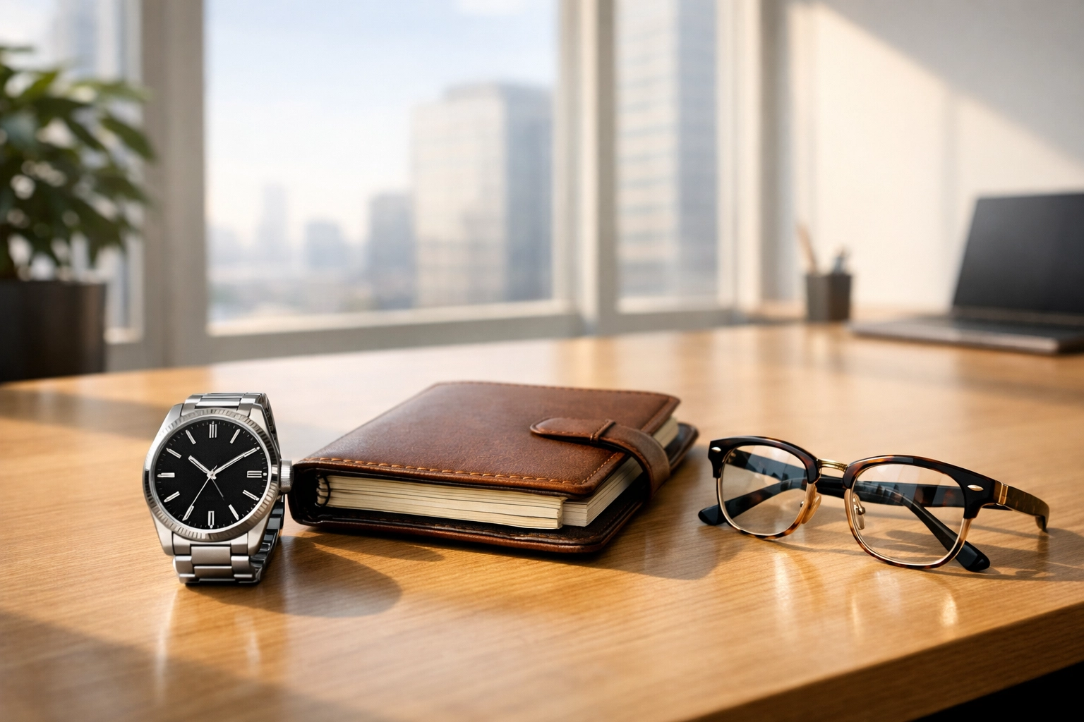 Strategic exit planning tools on a modern desk to help sell a business in North Carolina.