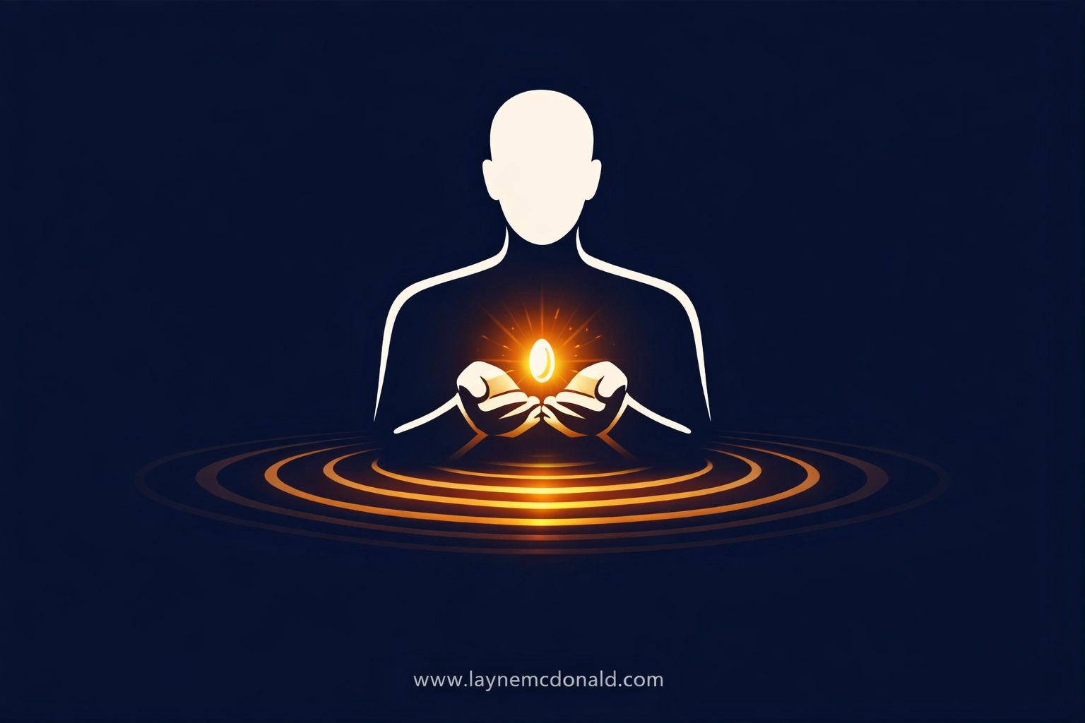 Silhouette holding a glowing seed representing the growth of faith stories in digital media.