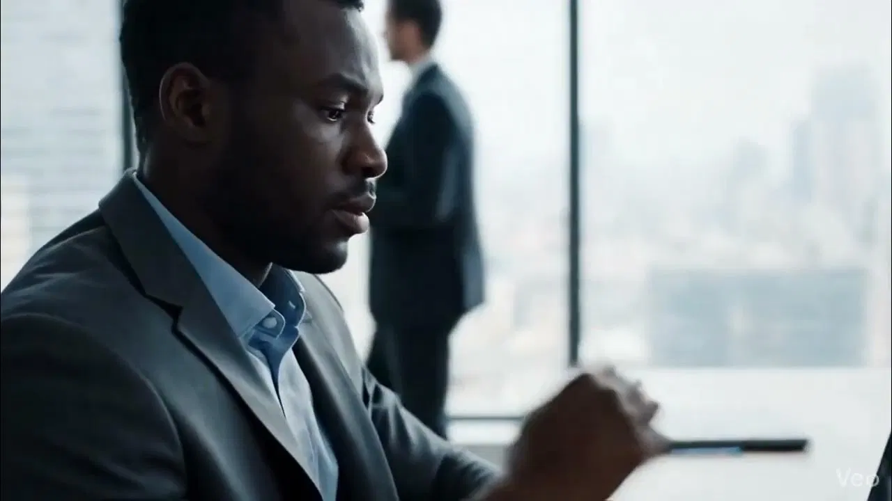 Focused entrepreneur in modern office