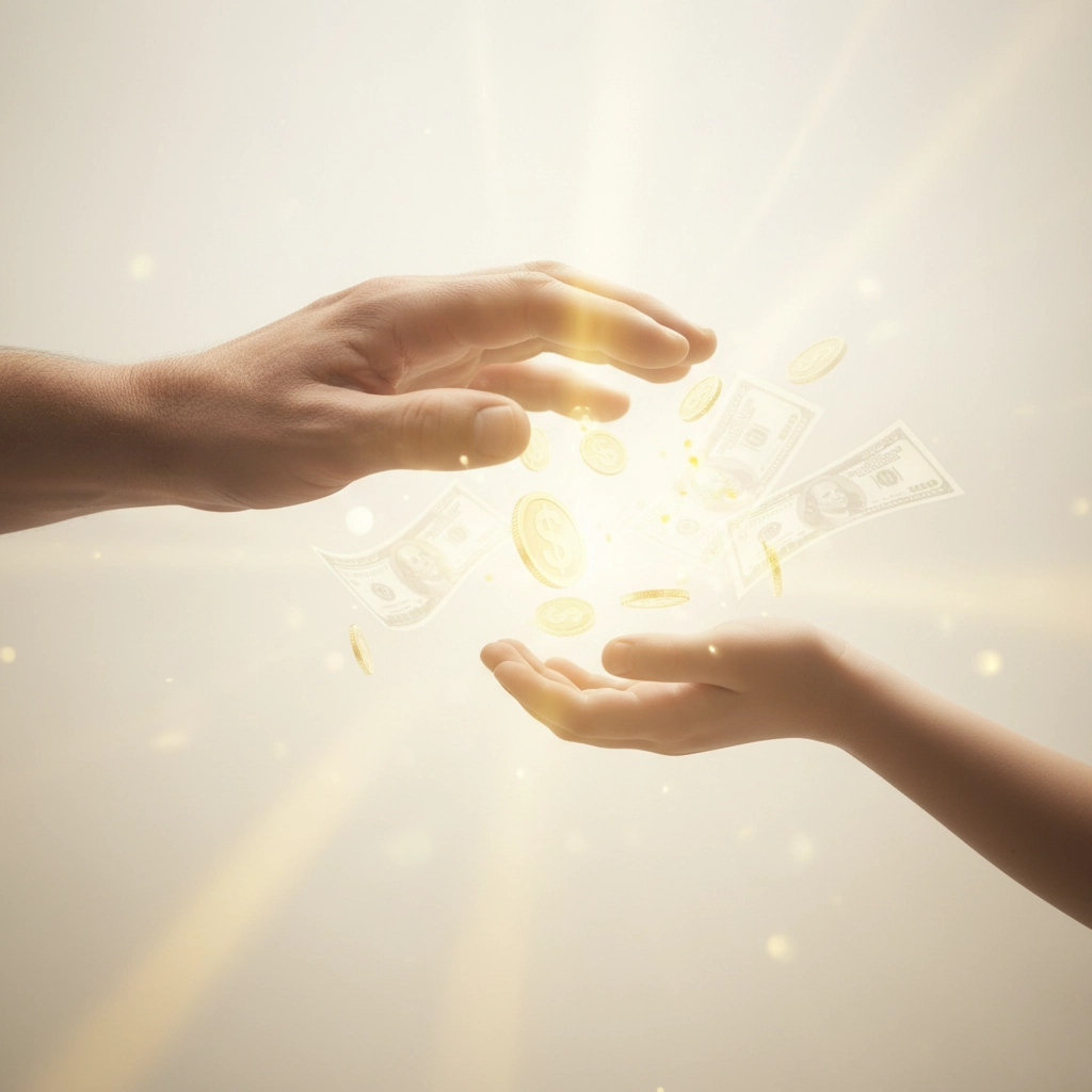 Family generations lined up, symbolizing generational money pattern