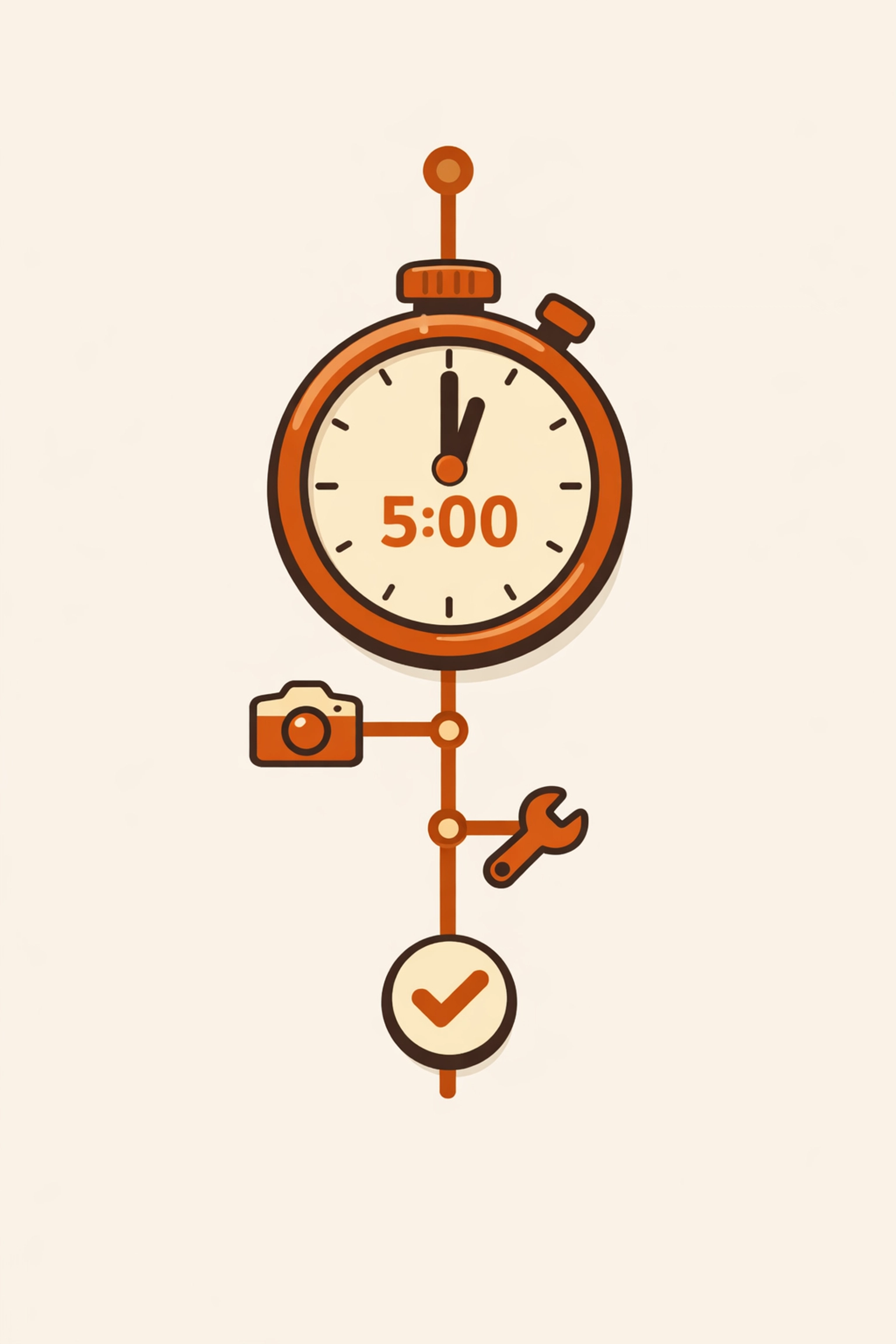 Efficient 5-minute contractor software workflow showing photo documentation and job completion steps.