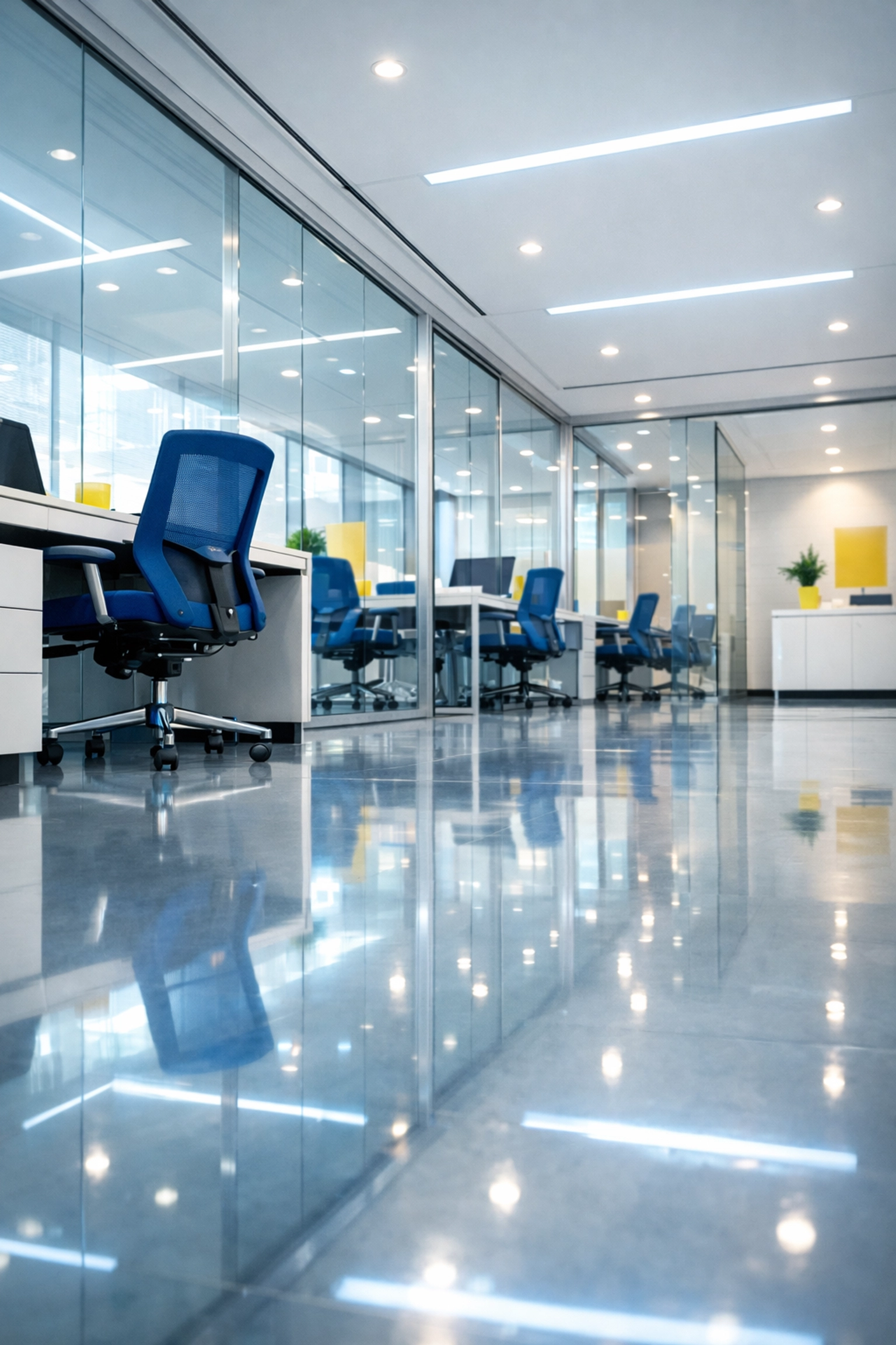 Modern office space maintained by Professional Cleaners in Longmeadow for commercial clients.