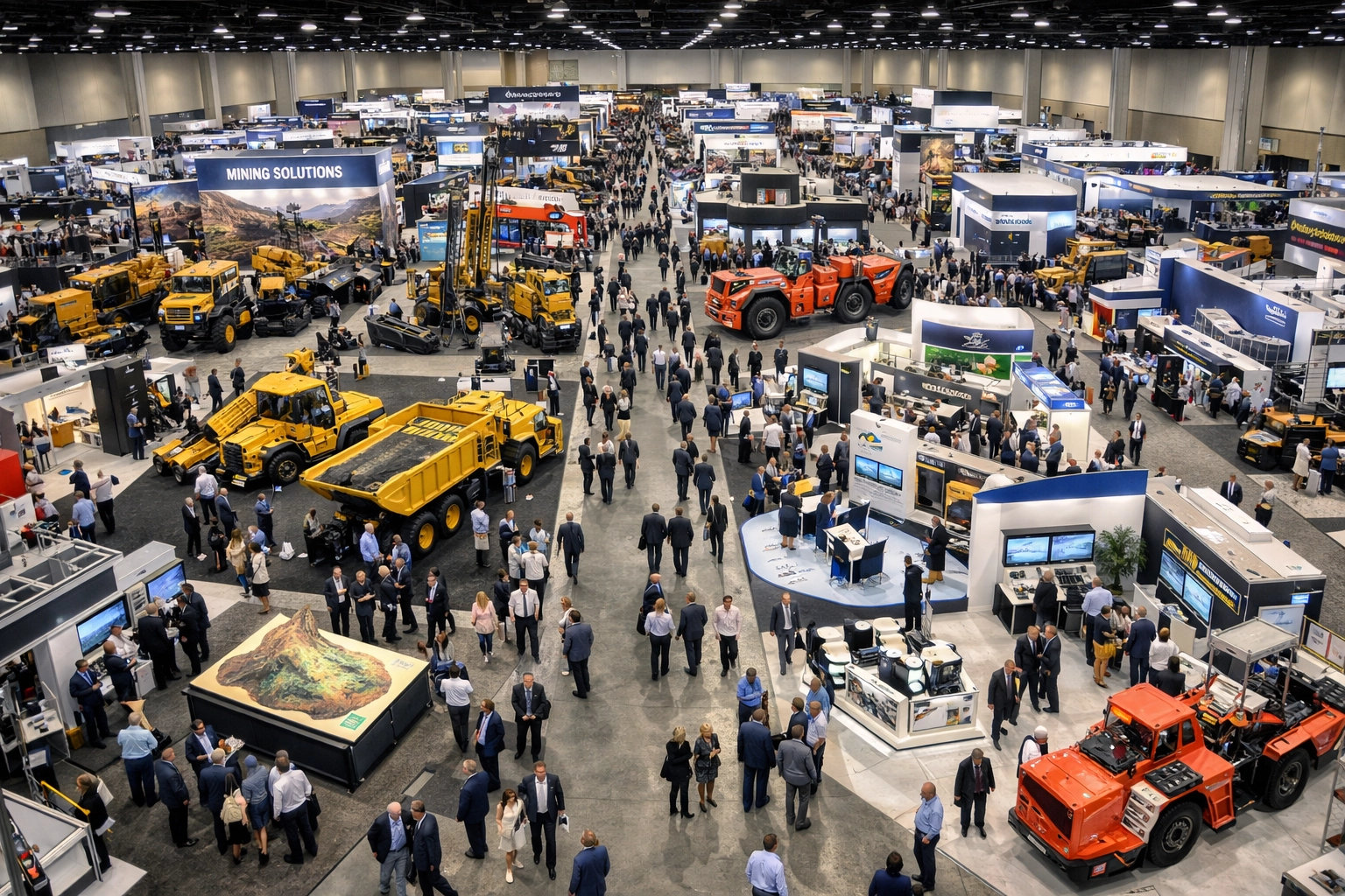 Mining expos 2026 Africa exhibition floor at Sandton Convention Center conferences