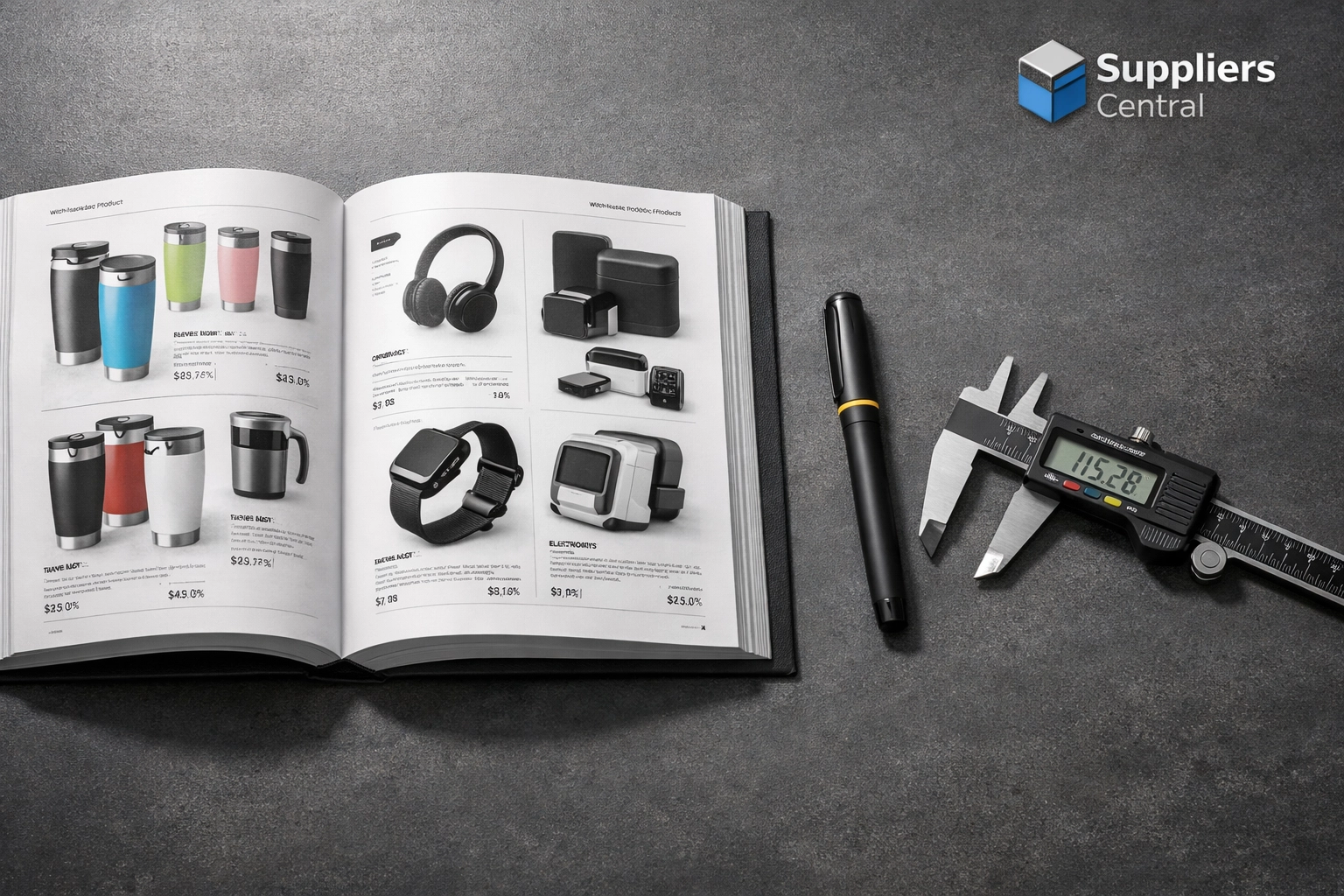 Wholesale product catalog and quality inspection tools used for vetting Amazon FBA suppliers.