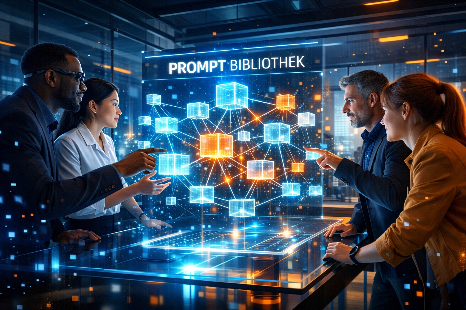 Experten optimieren KI-Workflows und teilen Wissen in einer zentralen Prompt-Bibliothek im Team.