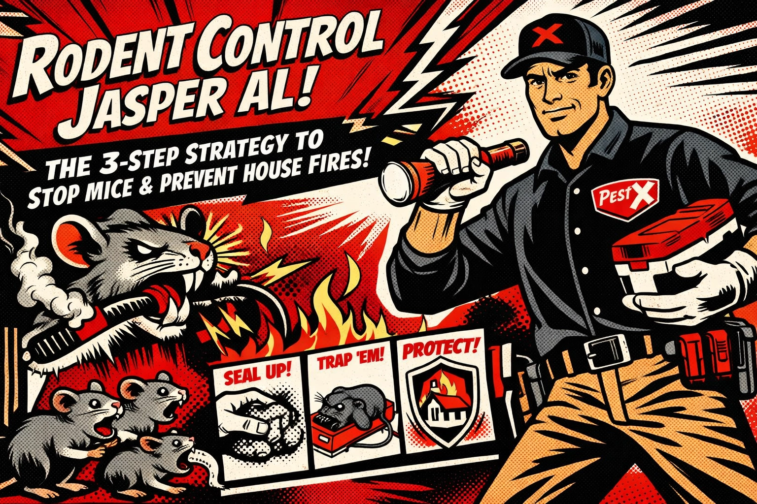 [HERO] Rodent Control Jasper AL: The 3-Step Strategy to Stop Mice & Prevent House Fires