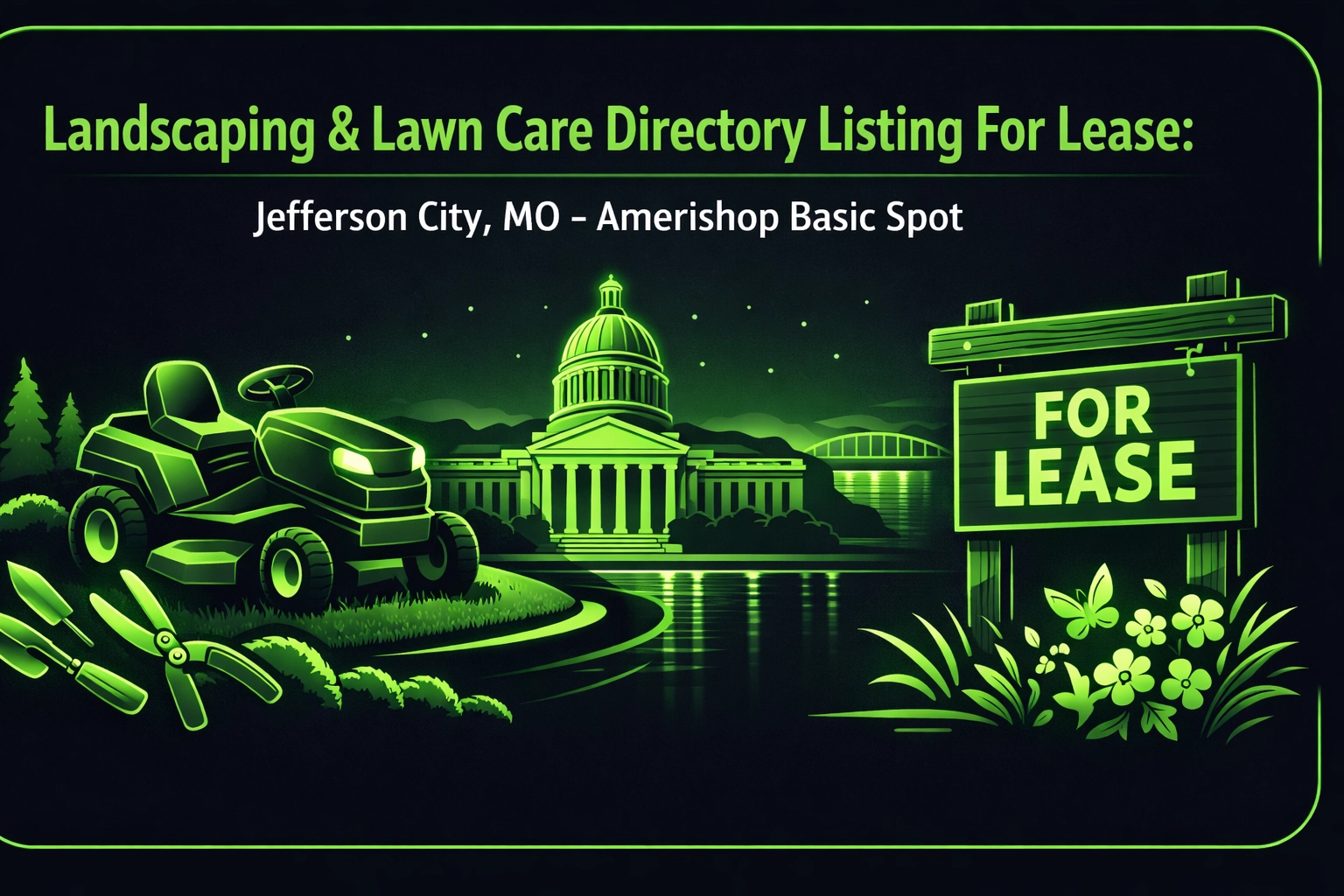 [HERO] Landscaping & Lawn Care Directory Listing For Lease: Jefferson City, MO - Amerishop Basic Spot