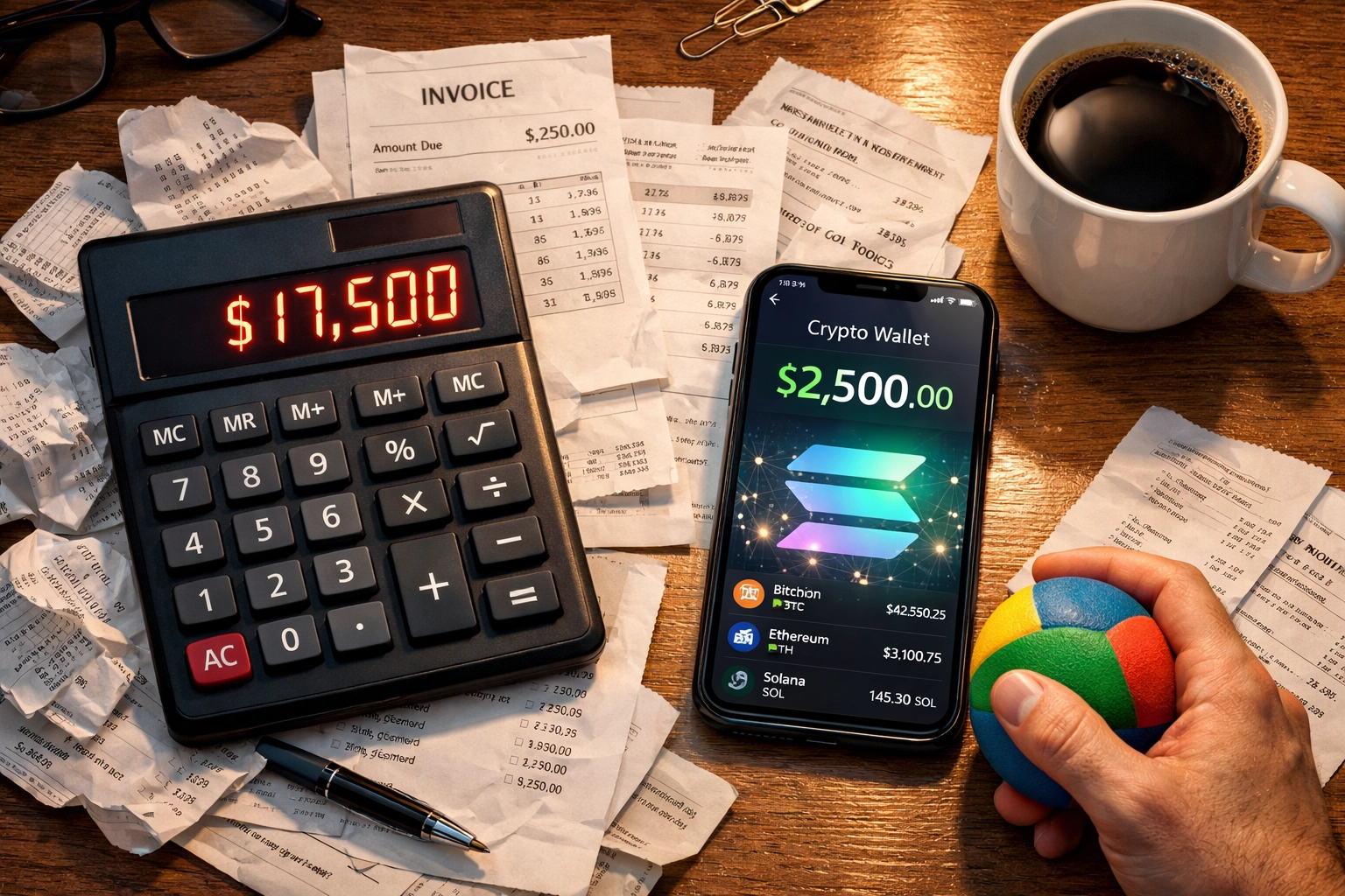 Small business fee savings comparison: $17,500 traditional processing vs $2,500 Web3 payment costs