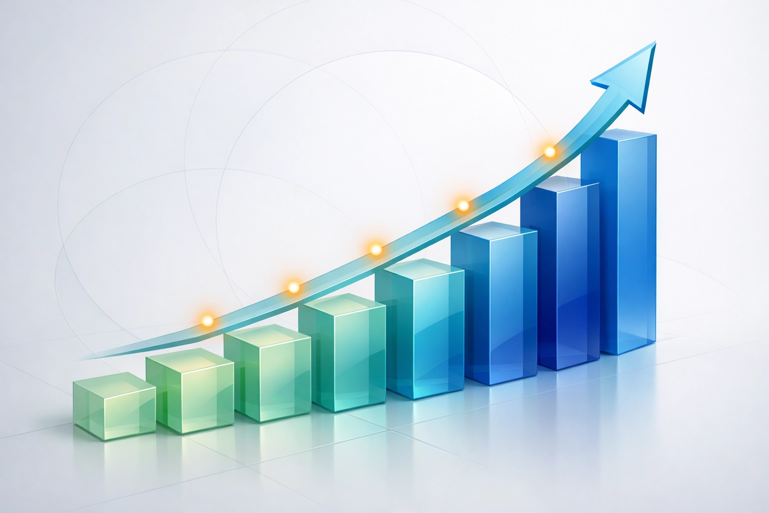 Growth chart showing positive ROI from ethical marketing strategies for rehab centers