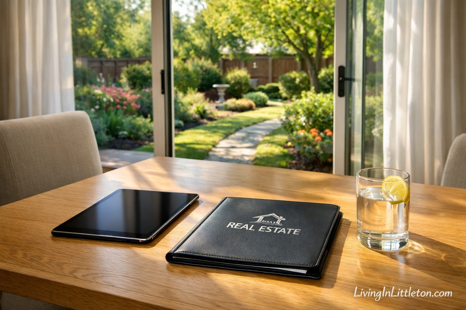 Modern Littleton home interior with real estate planning documents for a 2-1 mortgage rate buydown strategy. Modern Littleton home interior with real estate planning documents for a 2-1 mortgage rate buydown strategy.