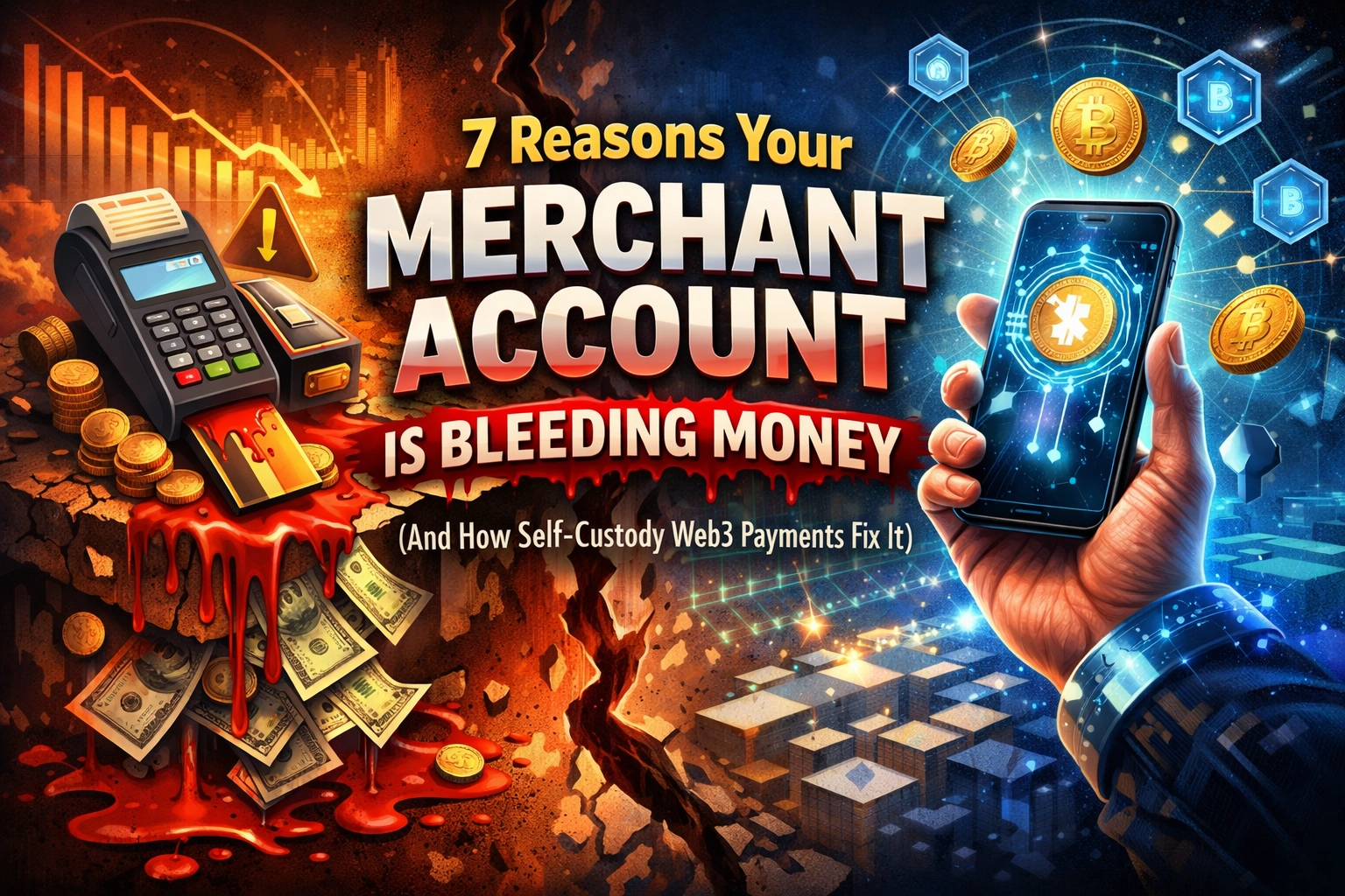 [HERO] 7 Reasons Your Merchant Account Is Bleeding Money (And How Self-Custody Web3 Payments Fix It)