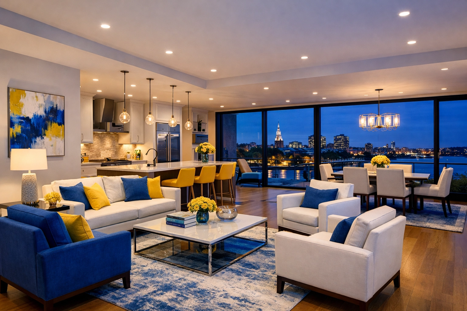 Sparkling luxury apartment interior after a professional move-out cleaning Cambridge refresh.