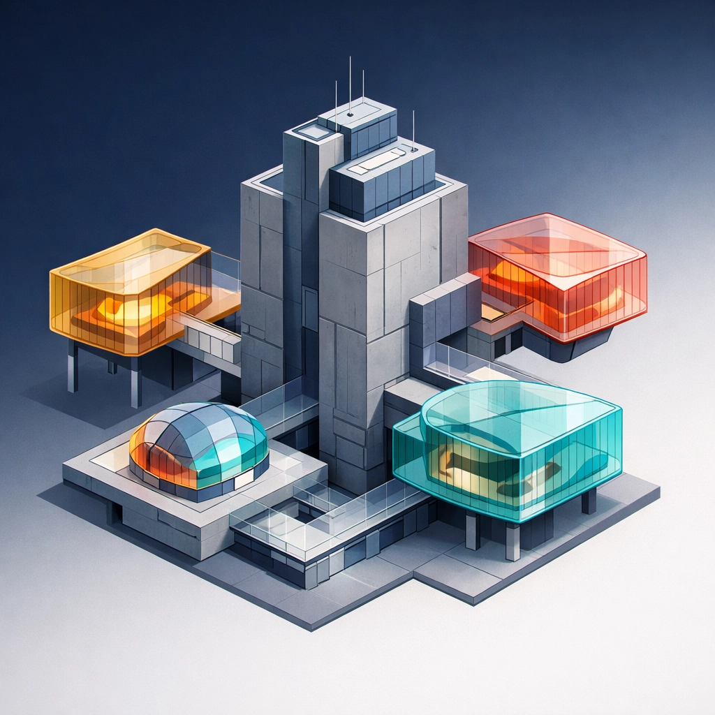Core-satellite portfolio structure for institutional diversification strategy