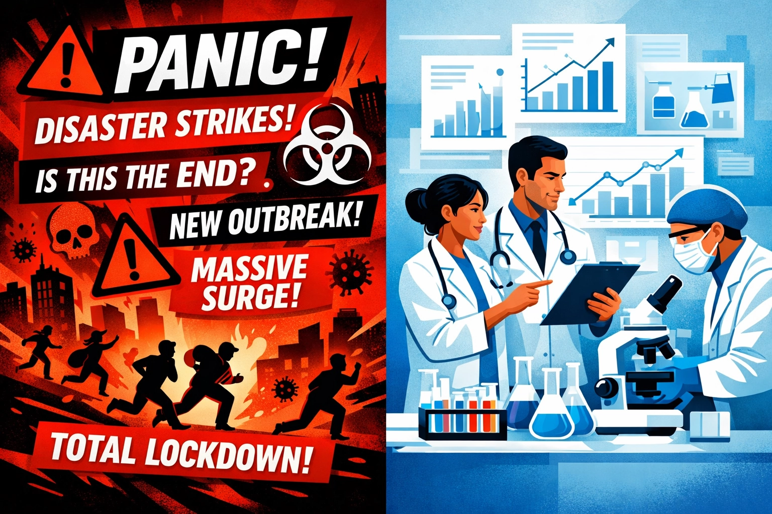 Contrast between sensational media headlines and calm medical response to Nipah virus outbreak