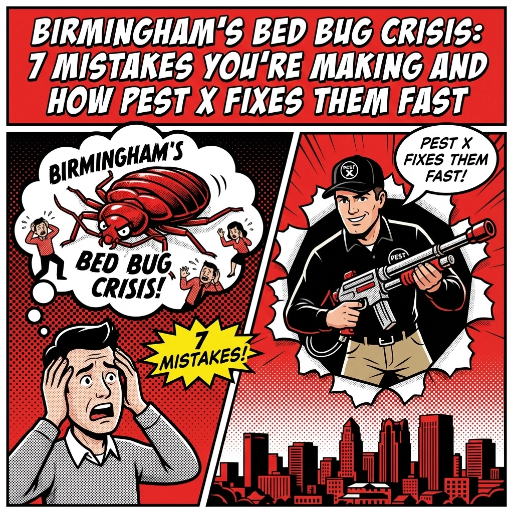Birmingham's Bed Bug Crisis: 7 Mistakes You're Making and How Pest X Fixes Them Fast