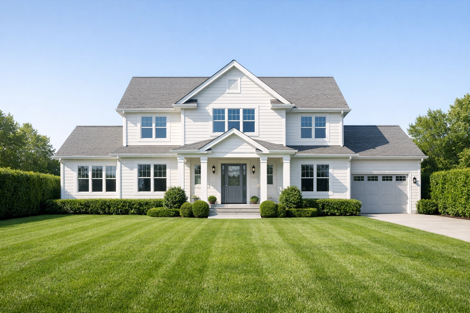 A modern suburban home representing a high-performing real estate asset for DSCR loan qualification.