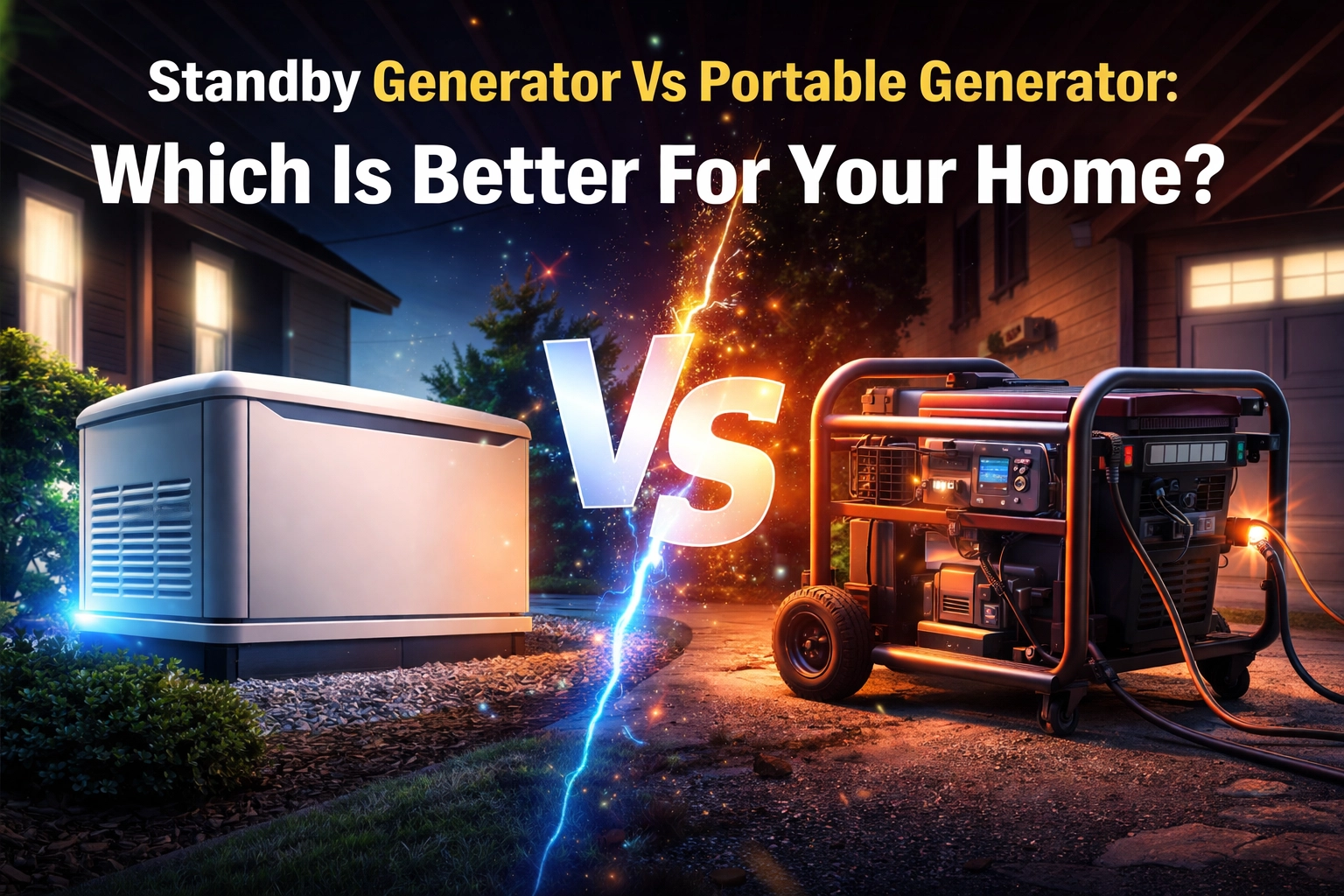 [HERO] Standby Generator Vs Portable Generator: Which Is Better For Your Home?