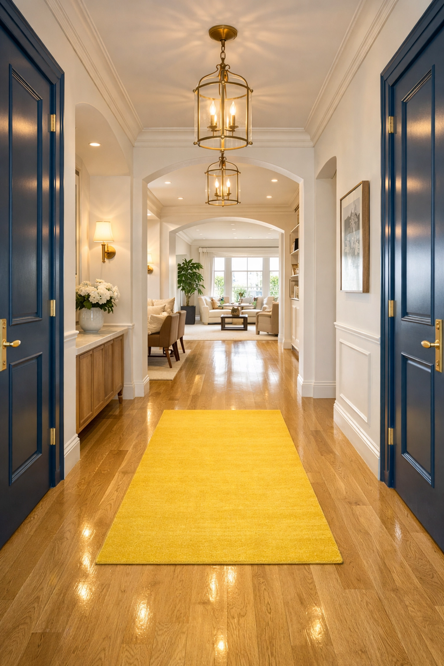 Pristine residential entryway in Cambridge MA, demonstrating a ninja-level deep cleaning finish.