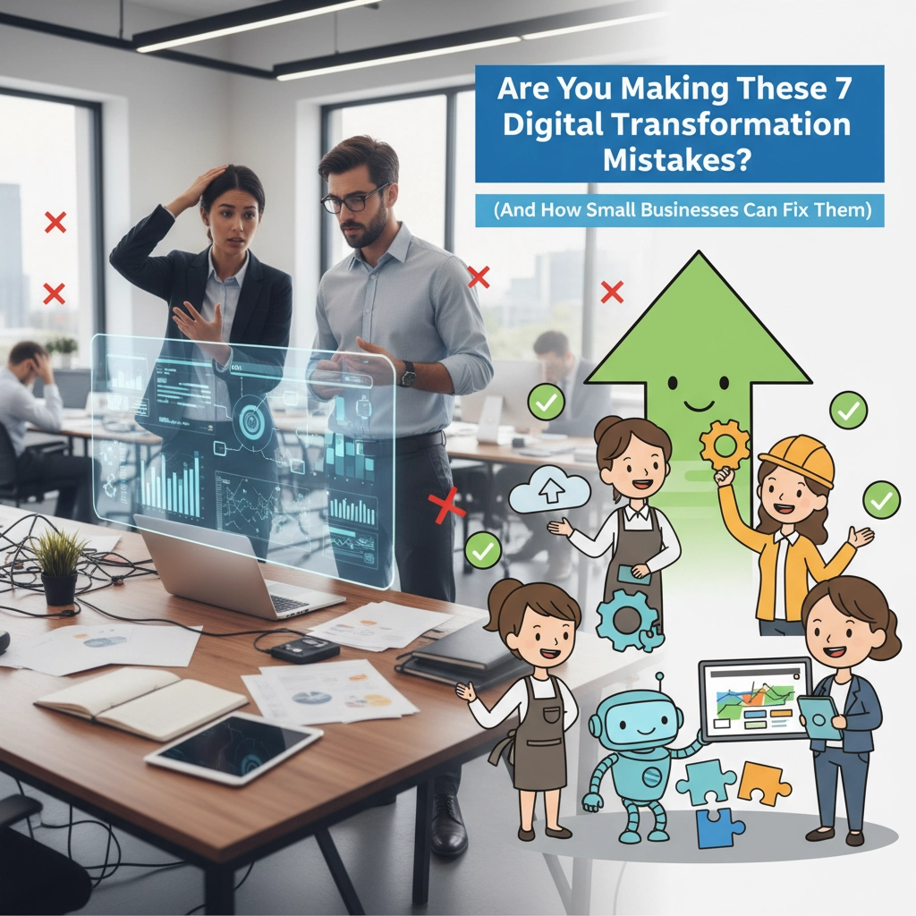 Are You Making These 7 Digital Transformation Mistakes? (And How Small Businesses Can Fix Them)
