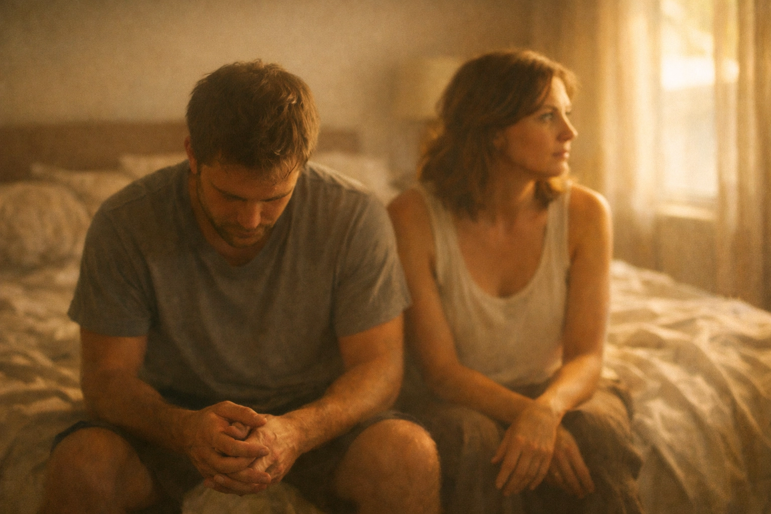 Párkapcsolati távolság a hálószobában a szexuális teljesítménykényszer és merevedési zavar miatt.