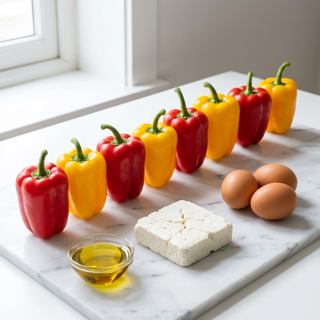 Ingredients (Makes 9 Stuffed Peppers)