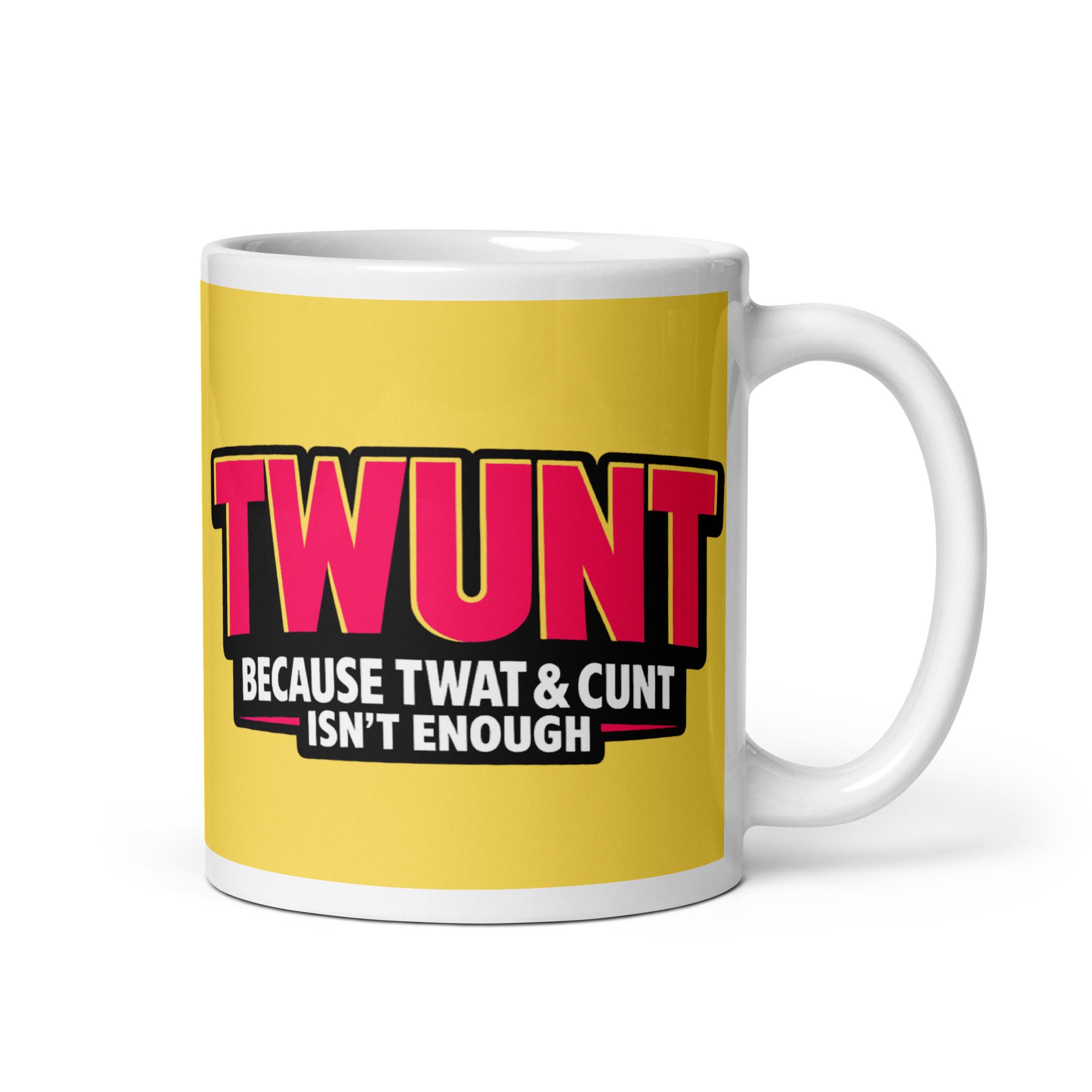 Twunt Bold Yellow Mug
