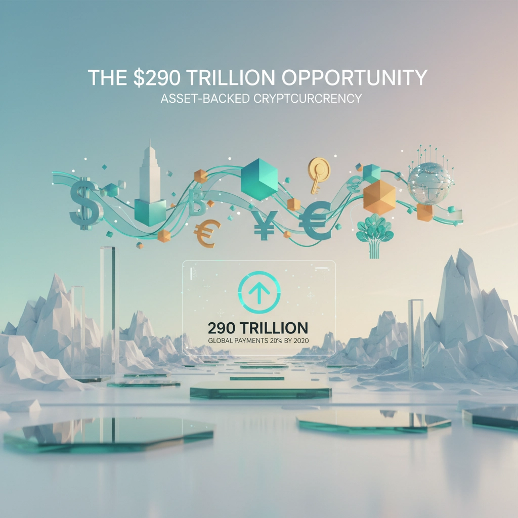 The $290 Trillion Opportunity: How Asset-Backed Cryptocurrency Is Capturing 20% of Global Payments by 2030
