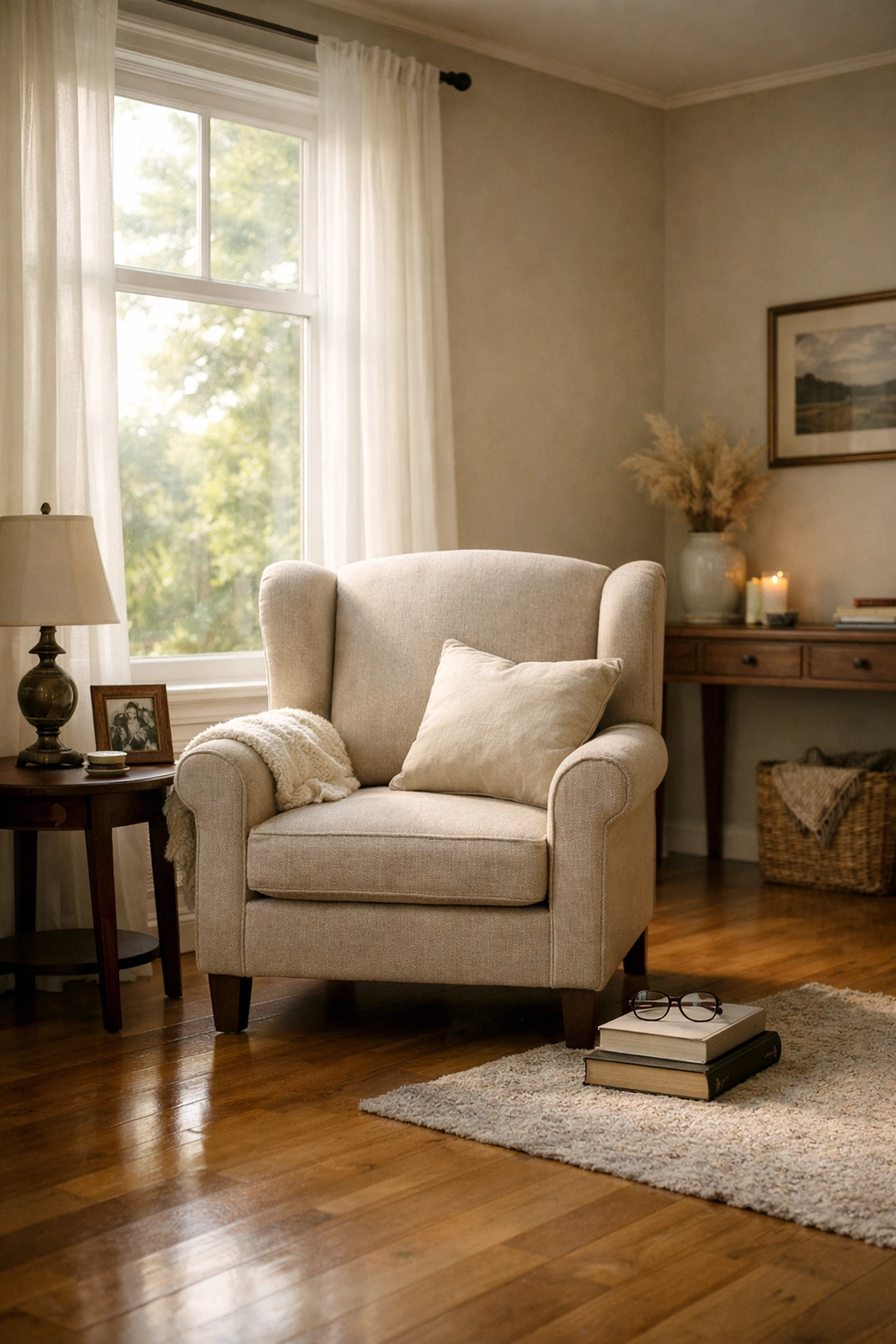 Home interior during probate property sale process