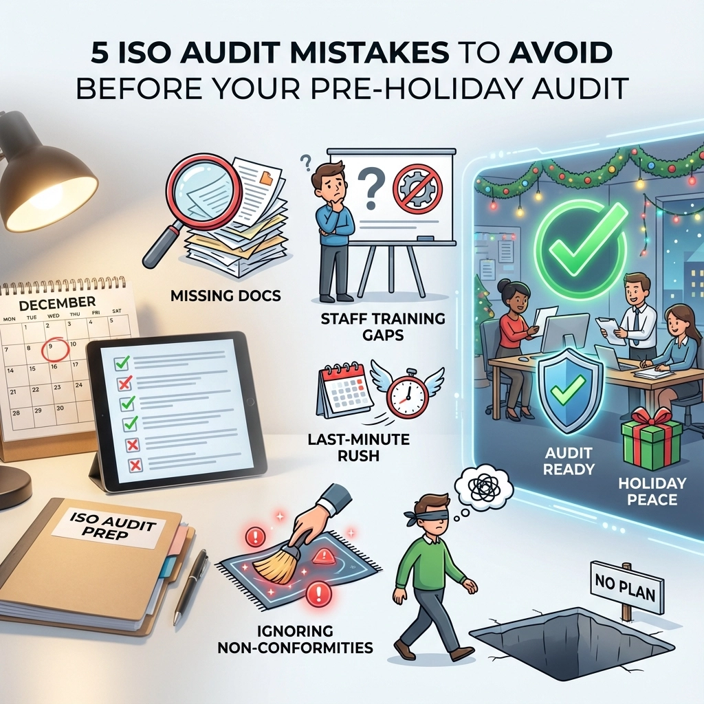 5 ISO Audit Mistakes to Avoid Before Your Pre-Holiday Audit