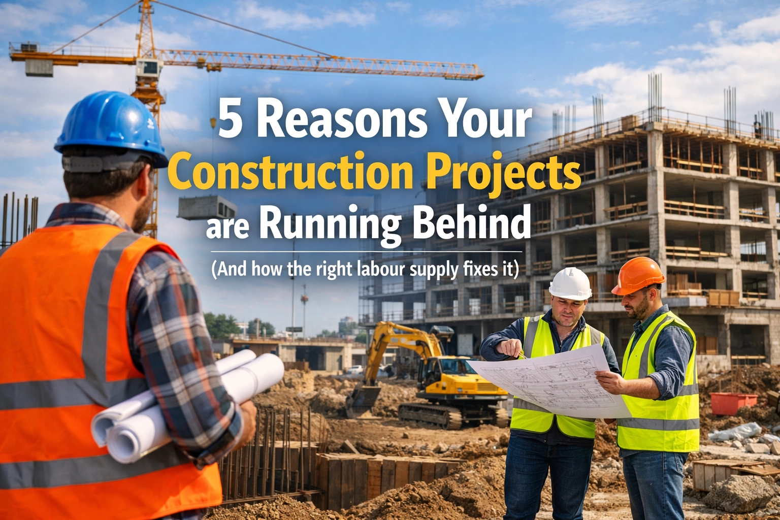 [HERO] 5 Reasons Your Construction Projects are Running Behind (And how the right labour supply fixes it)