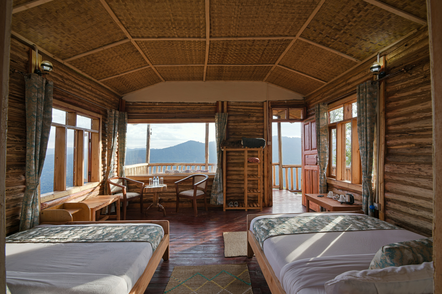 Panoramic Bwindi Forest view from Orugano Bwindi Lodge – eco-luxury Uganda safari