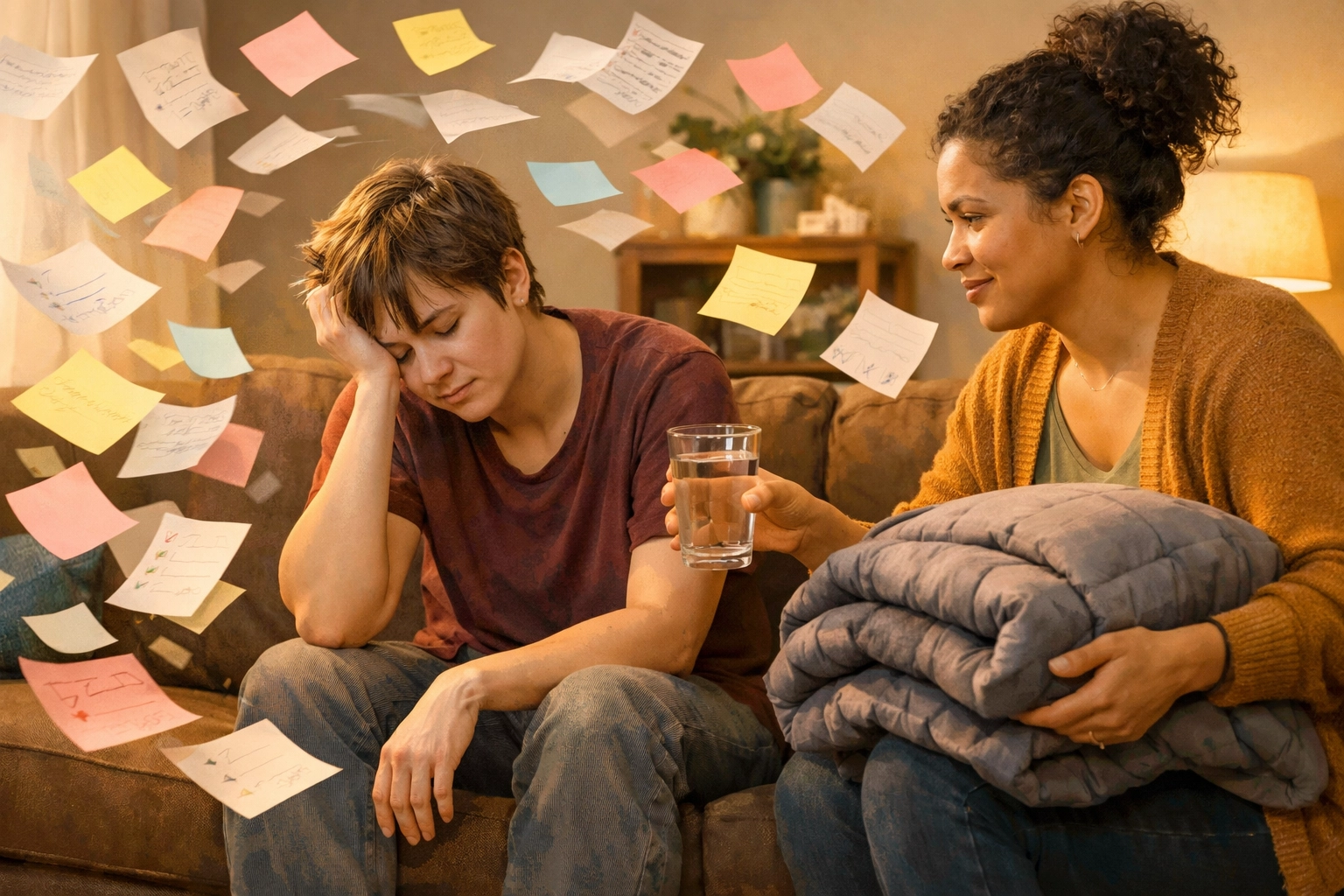 Neurodivergent burnout easing with compassionate support and practical tools instead of “just try harder” pressure