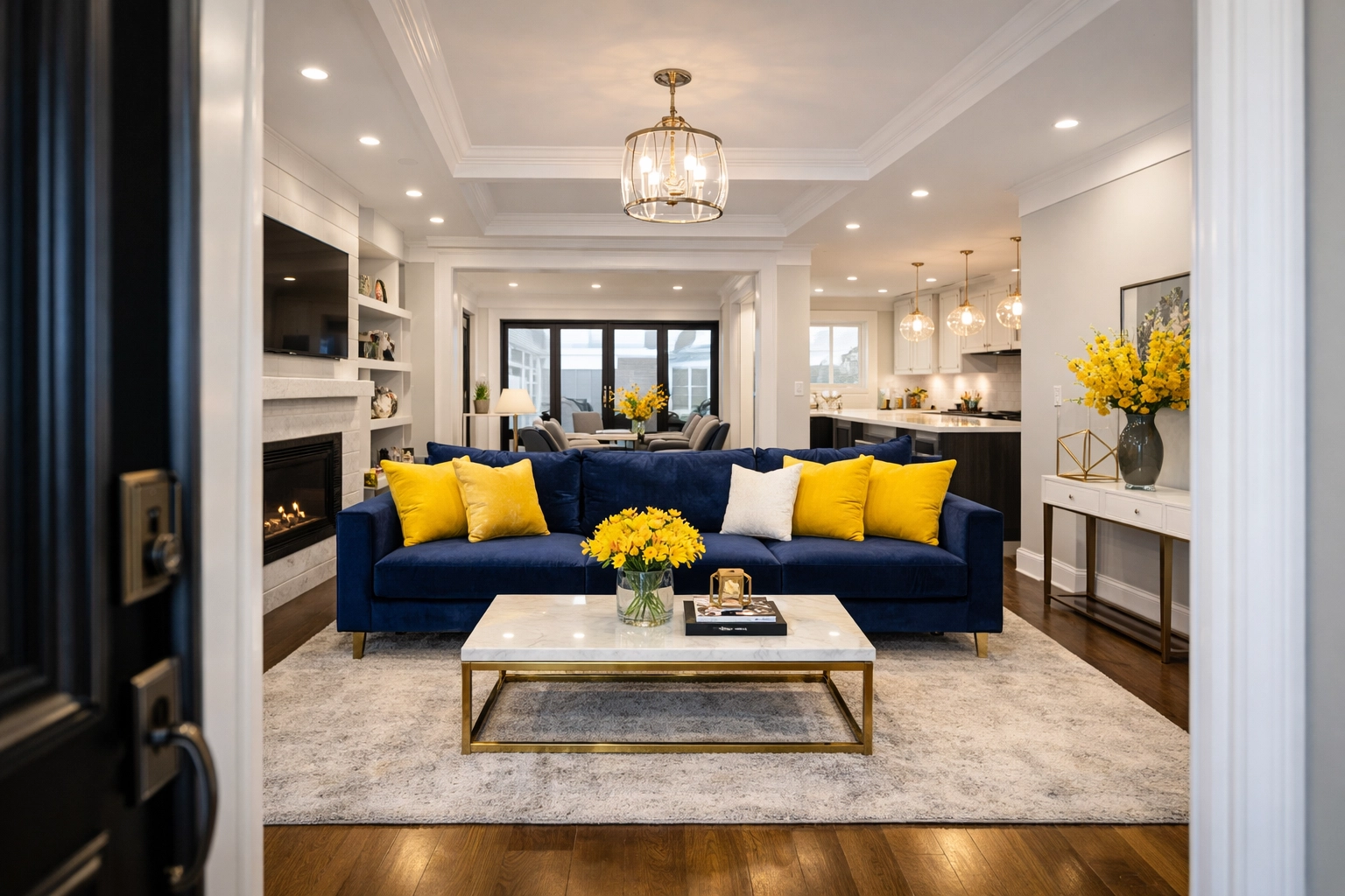 Move-in ready Hudson home interior looking pristine after expert post construction cleaning Hudson.