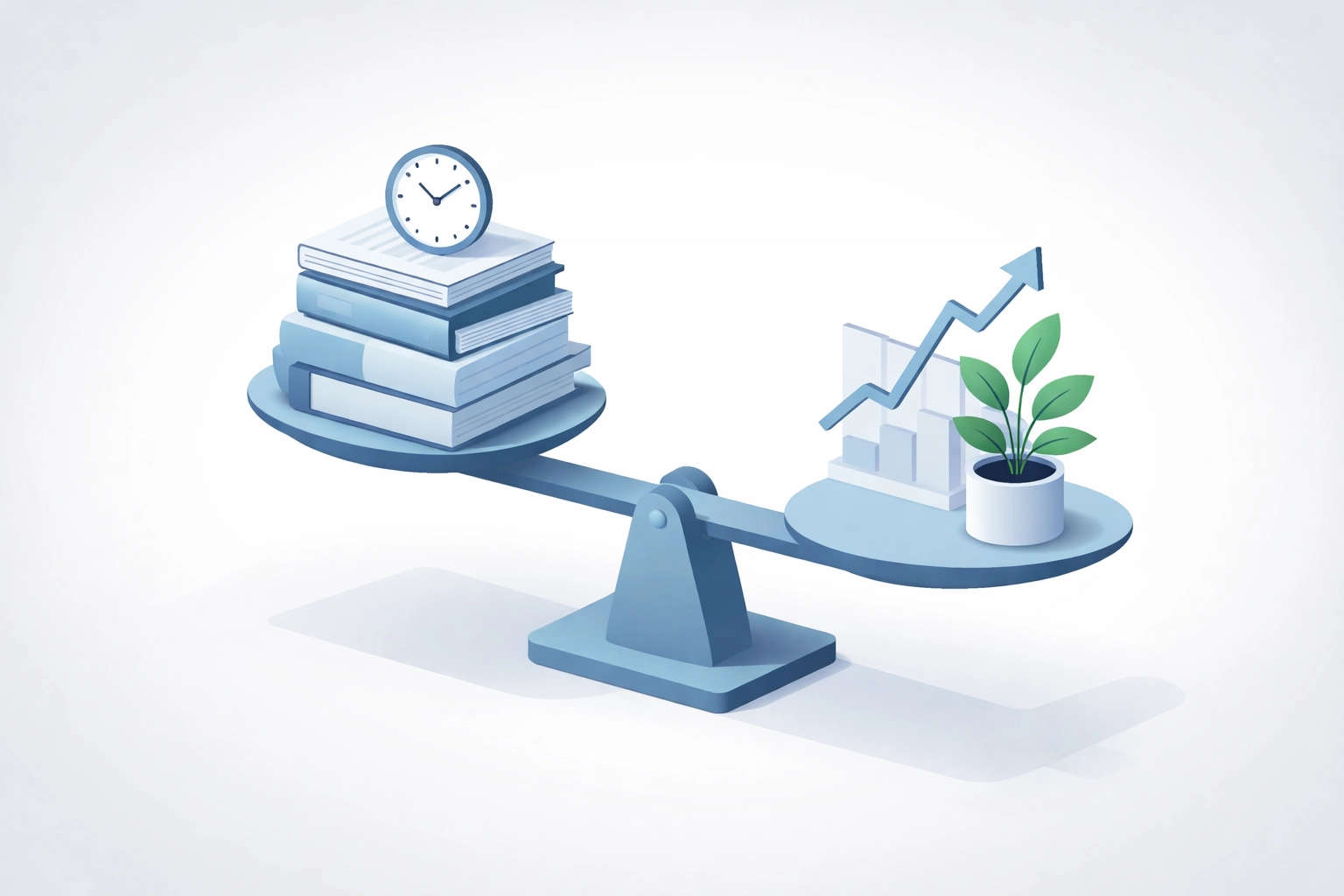 Balanced scale showing administrative burden versus business growth, symbolizing PEO efficiency