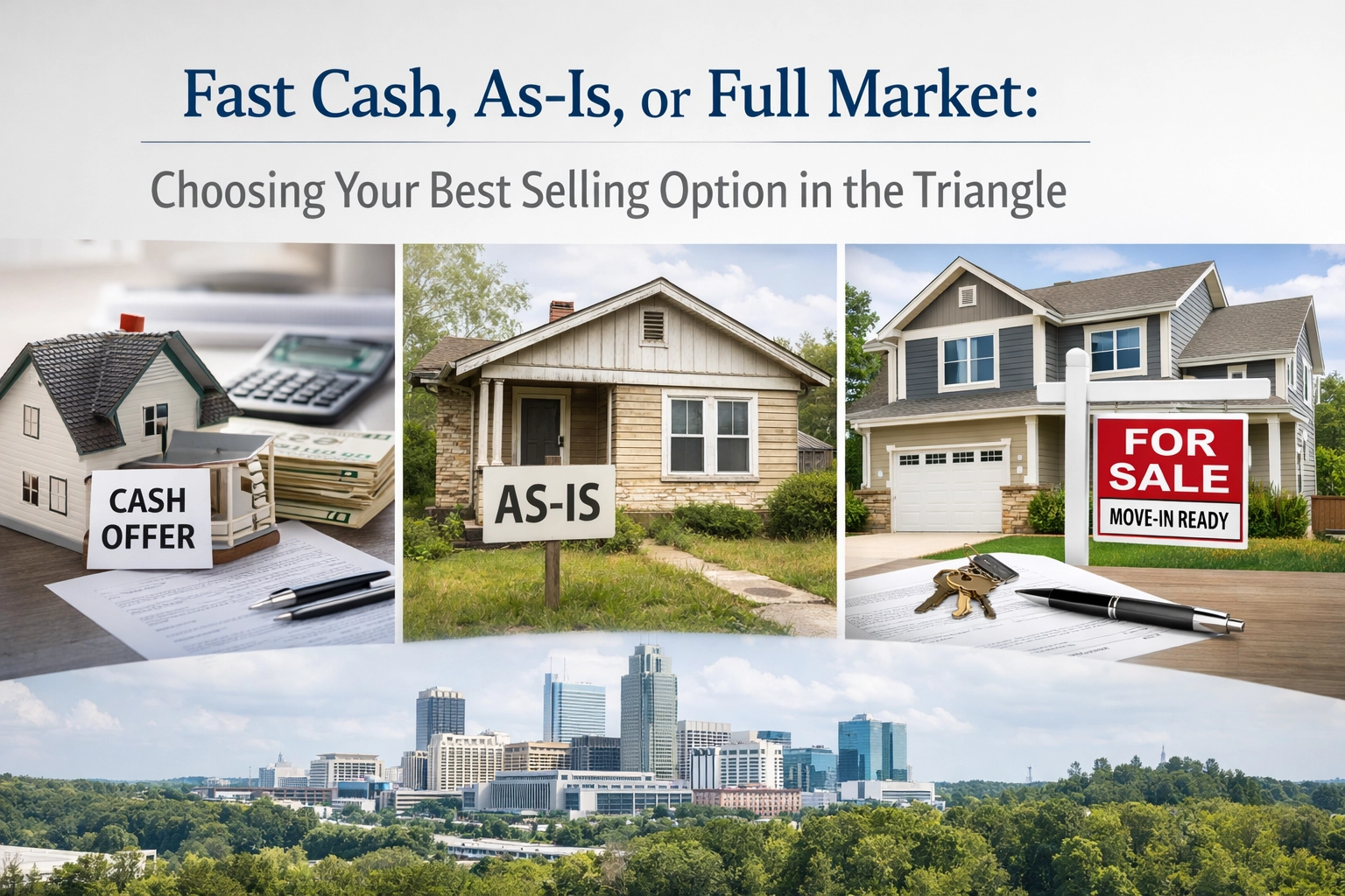 [HERO] Fast Cash, As-Is, or Full Market: Choosing Your Best Selling Option in the Triangle