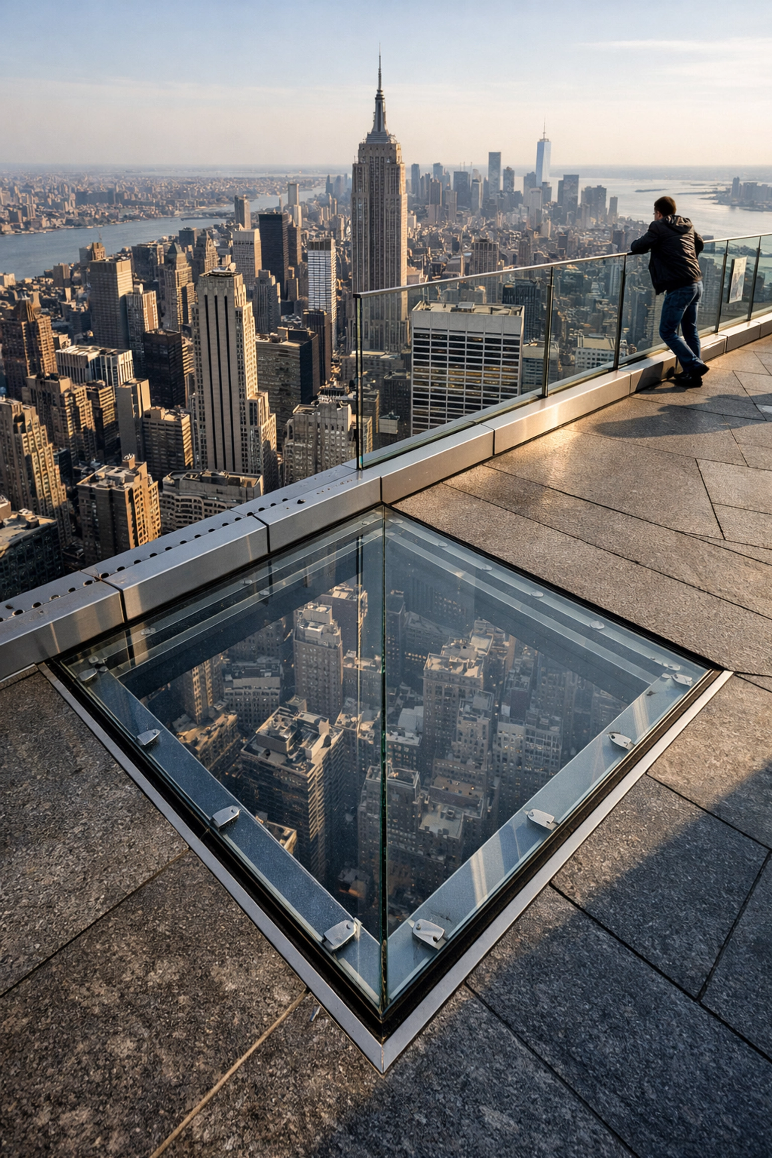 Manhattan skyline view from The Edge at Hudson Yards, one of the best places to take pictures in NYC.