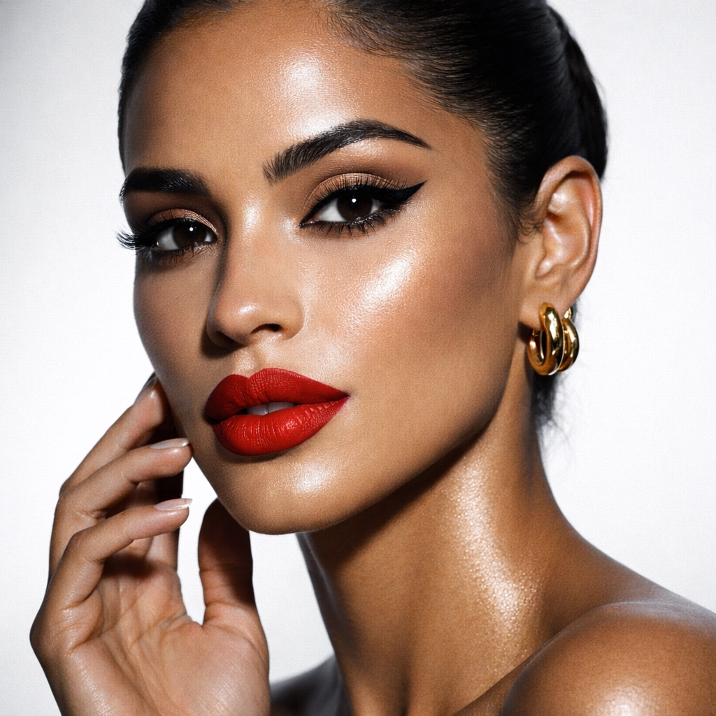 V Kosmetik Makeup Look Model