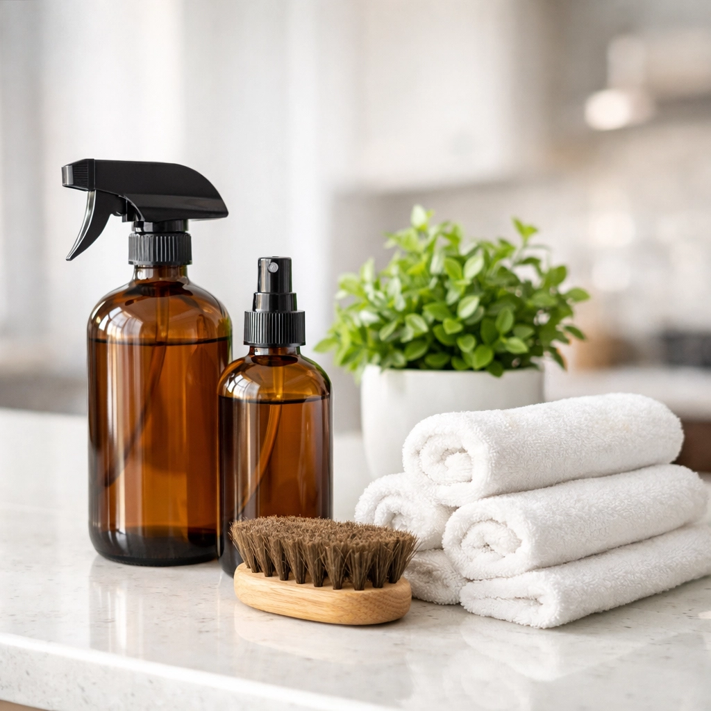 Sustainable eco-friendly supplies used for high-end luxury cleaning in Southborough residences.