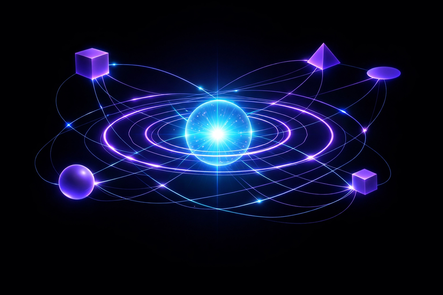 A central digital hub connecting AI-powered SEO and automated business communication systems.