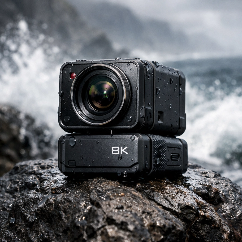 Rugged 8K action camera featured in the latest photography news and expert camera gear reviews.